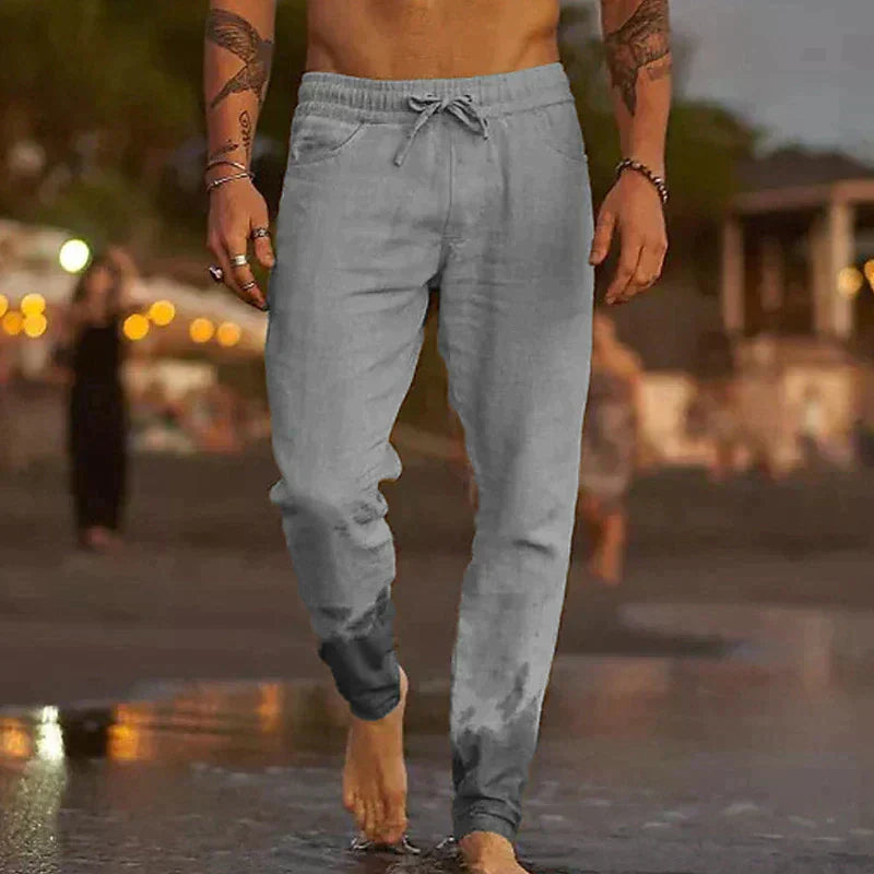 Valentino™ | Luftiga Linnebyxor för Män