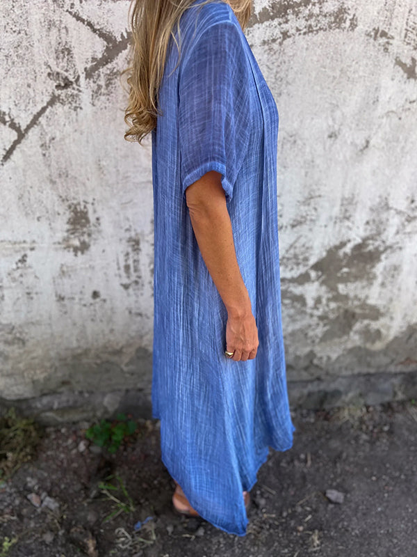 Svala™ | Flowy V-Klänning
