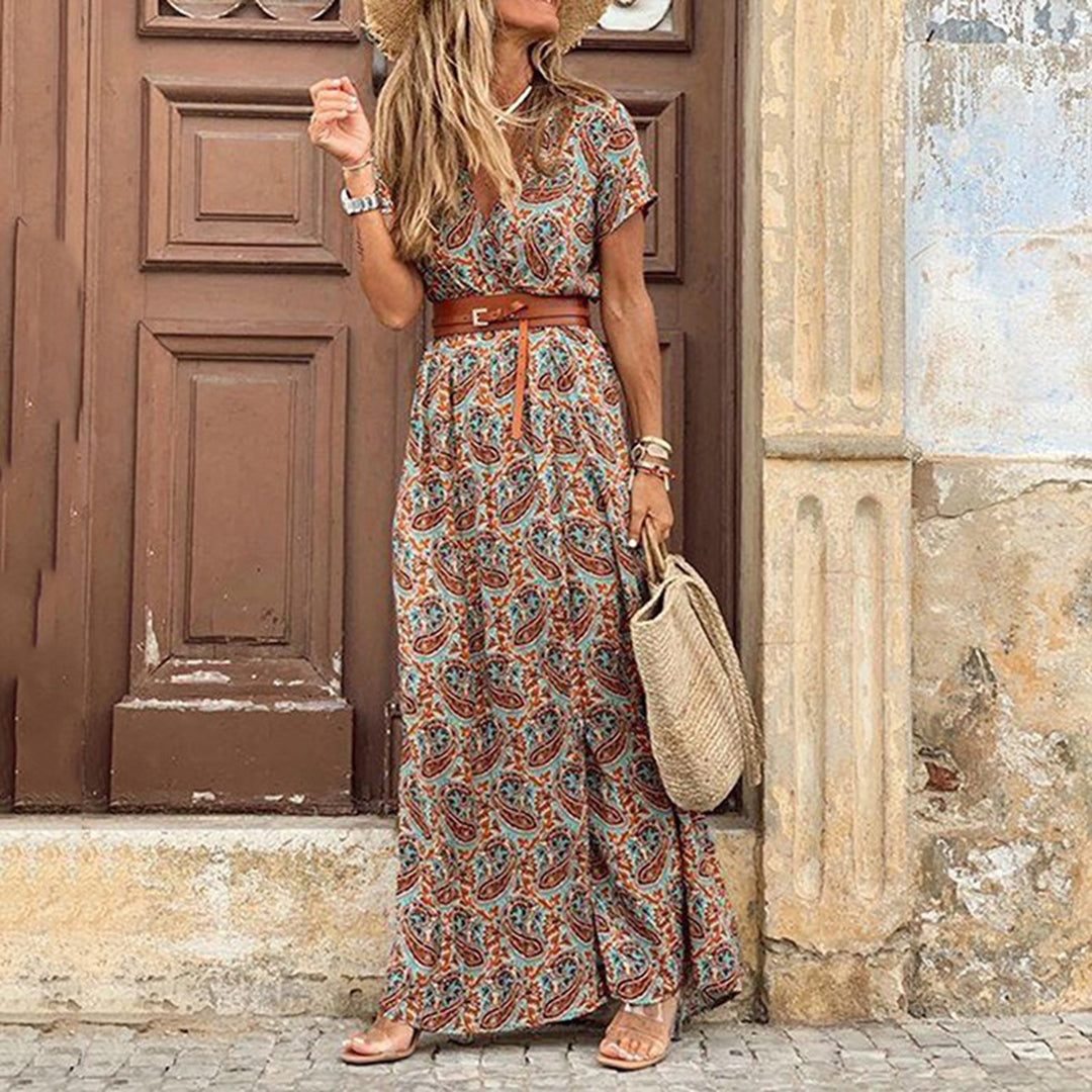 Liz™ - Elegant och stilfull boho-klänning