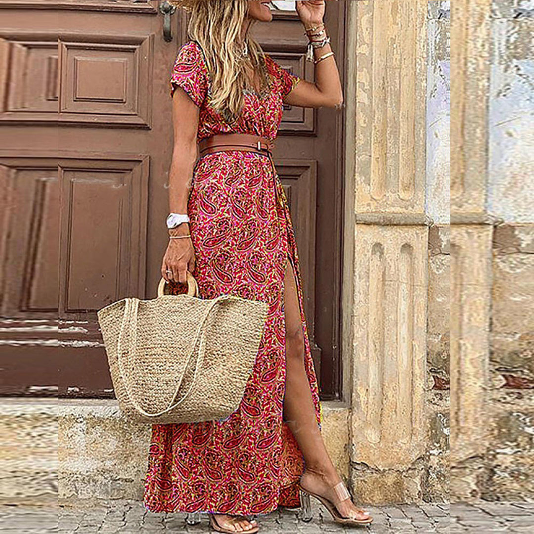 Liz™ - Elegant och stilfull boho-klänning