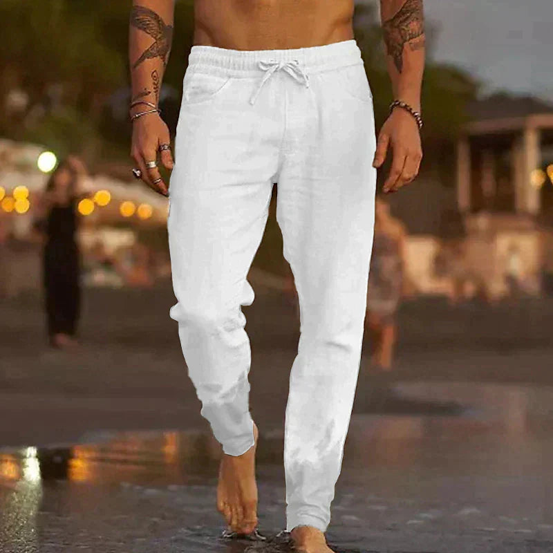 Valentino™ | Luftiga Linnebyxor för Män