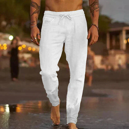 Valentino™ | Luftiga Linnebyxor för Män