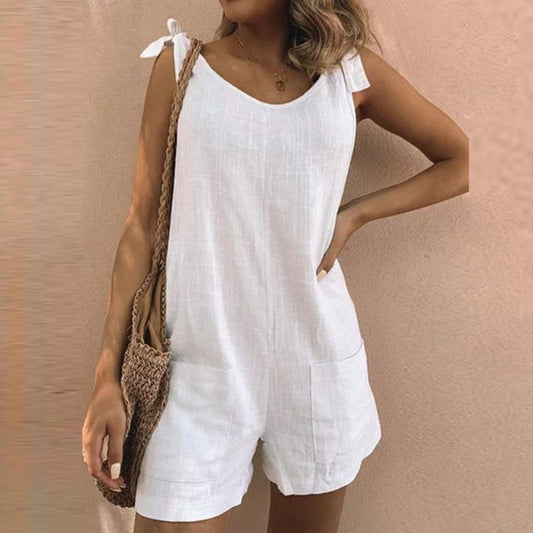 Sena | Jumpsuit med knytband och fickor
