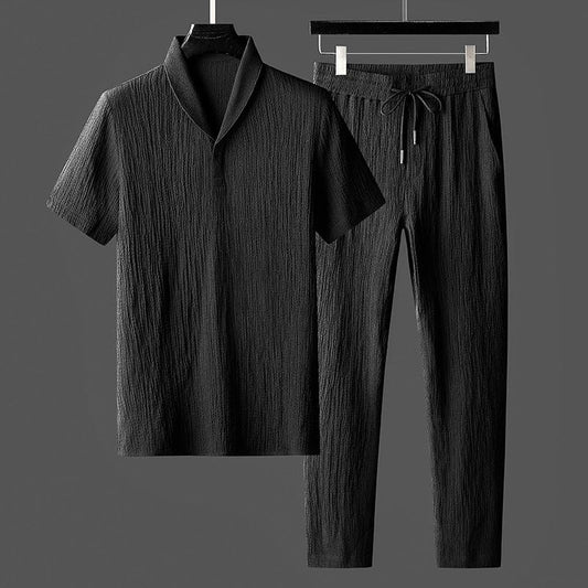 Andrea| Lyxig Casual Set för Herr med Textur